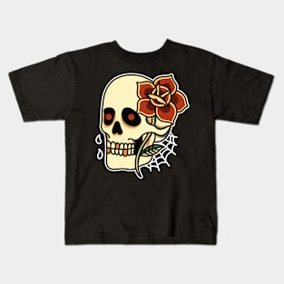 skull rose Kids T-Shirt